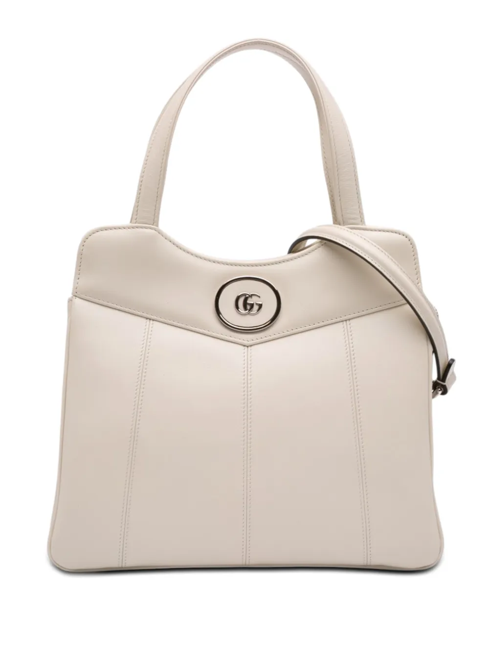 Gucci Pre-Owned 2016-2026 Small Calfskin Petite GG Tote satchel - Bianco