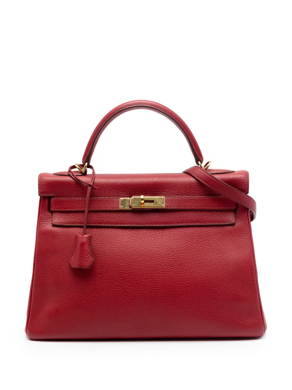 Hermès Pre-Owned 2010 Clemence Kelly II Retourne 32 satchel - Rosso