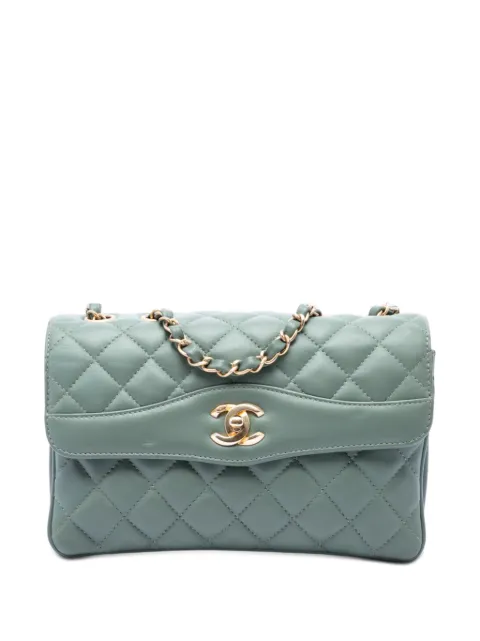CHANEL Pre-Owned 2017-2018 mittelgroße Daily Companion Flap Schultertasche mit Steppung