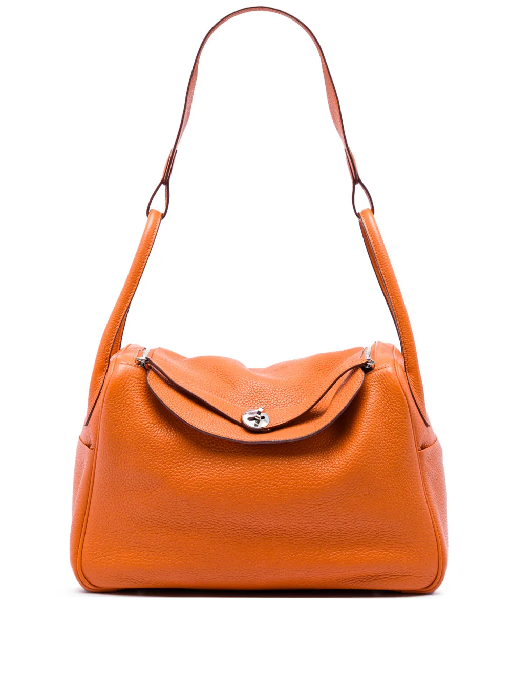 Hermès Pre-Owned 2013 Clemence Lindy 34 satchel - Arancione