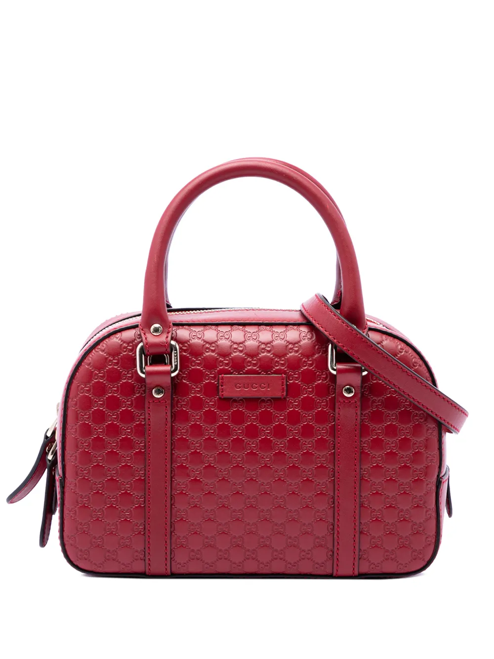 Gucci Pre-Owned 2016-2026 Small Microguccissima Bree satchel - Rosso