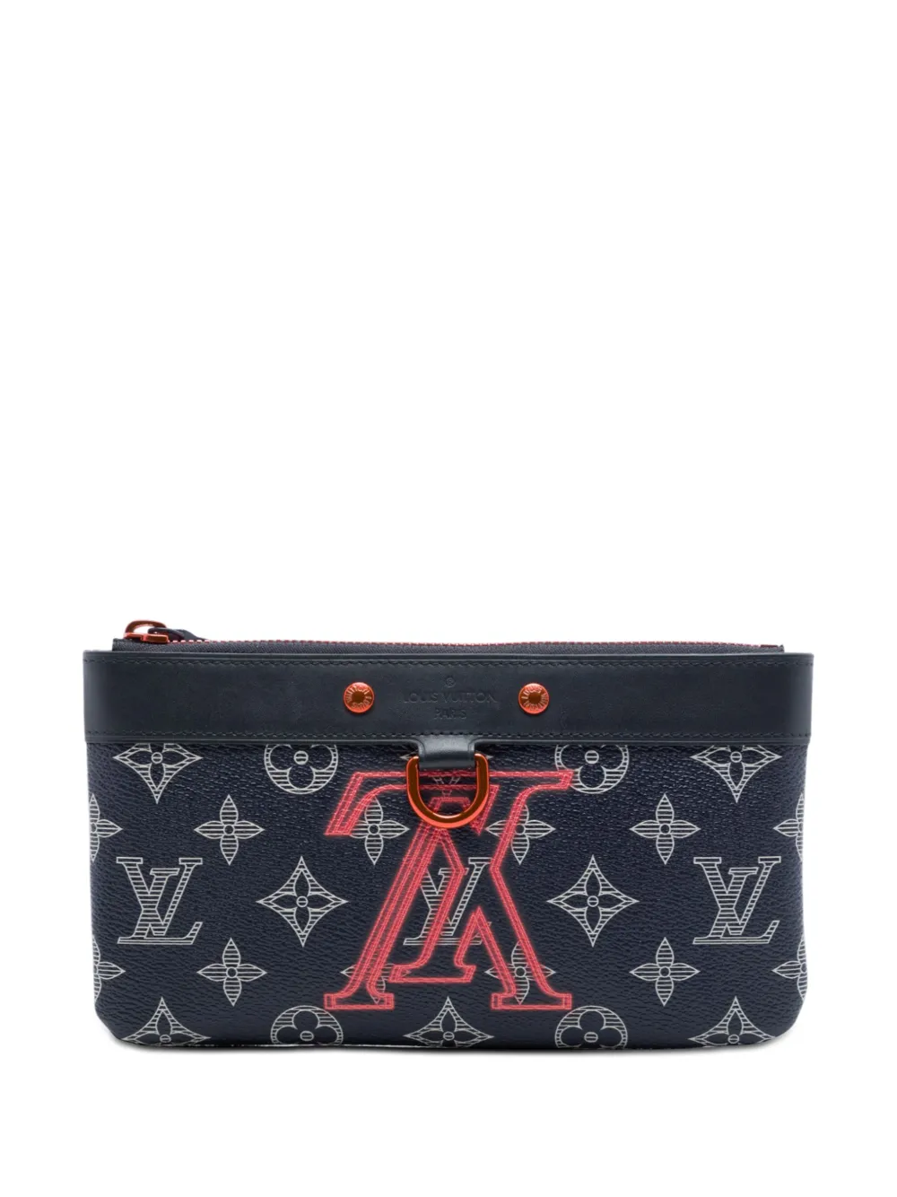 Louis Vuitton Pre-Owned 2018 Monogram Ink Upside Down Apollo Pochette PM Clutch - Blau