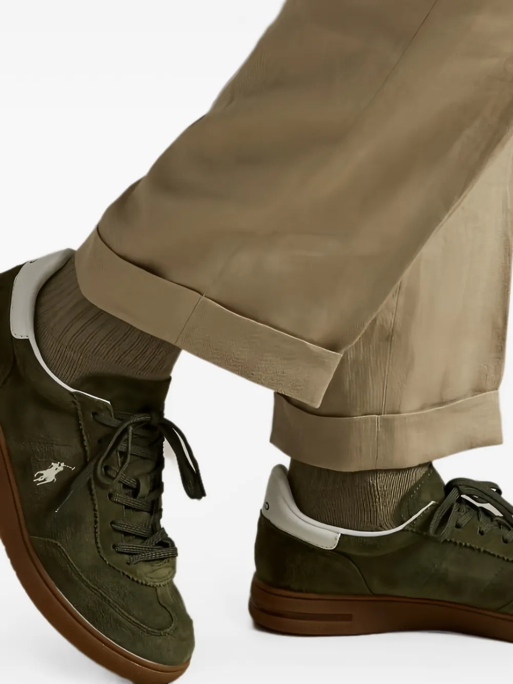 Polo Ralph Lauren Bedford sneakers met borduurwerk Groen