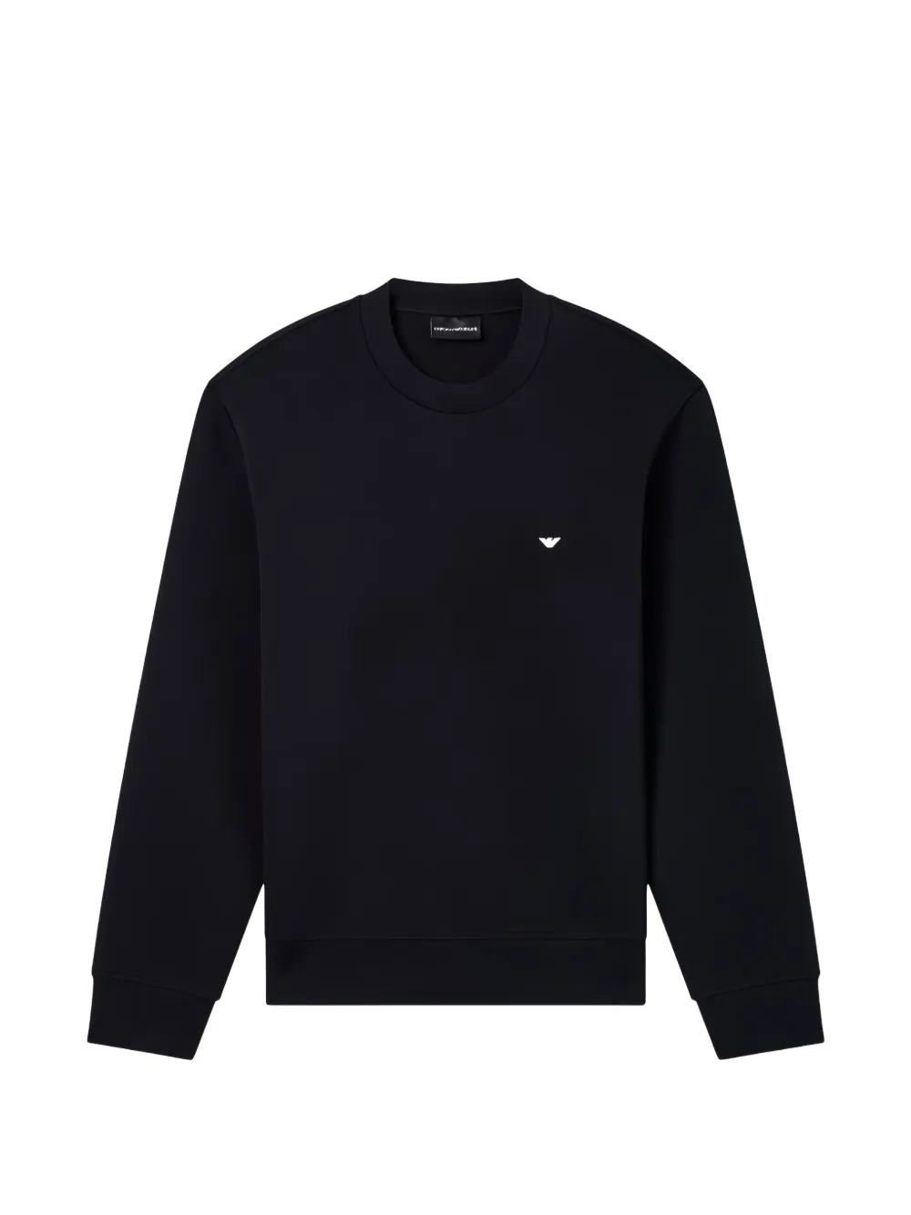 Emporio Armani embroidered long-sleeve sweatshirt - Blu
