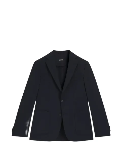 BOSS single-breasted notch-lapel blazer