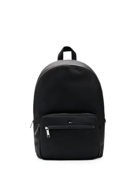 BOSS Ray grained-effect backpack