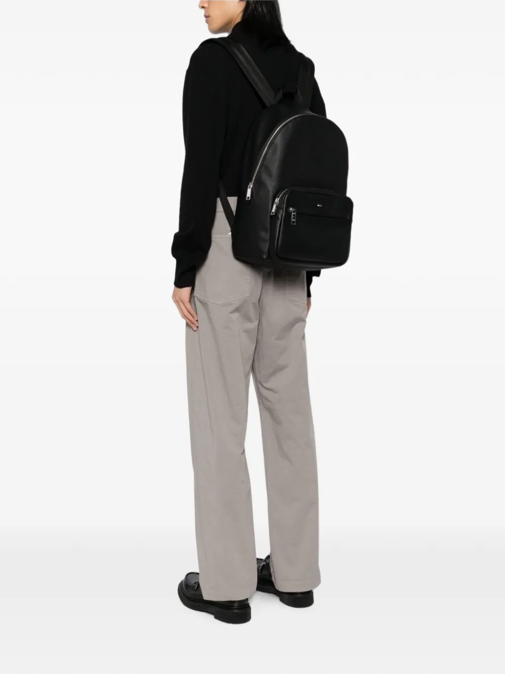 Hugo Boss Boss Logo-embellished Backpack In Black