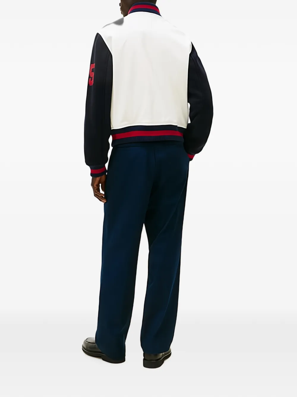 Tommy Hilfiger Bomberjack met logopatch Wit