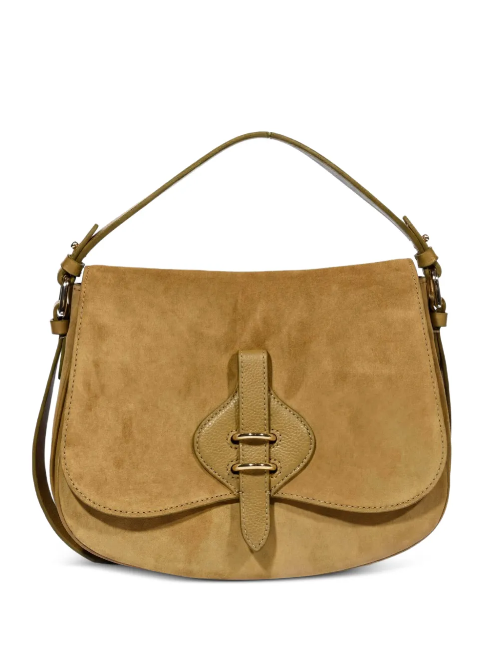 Coccinelle medium Mavery suede leather shoulder bag - Marrone