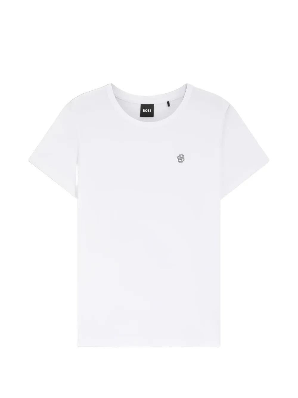 Hugo Boss Logo-plaque T-shirt In White