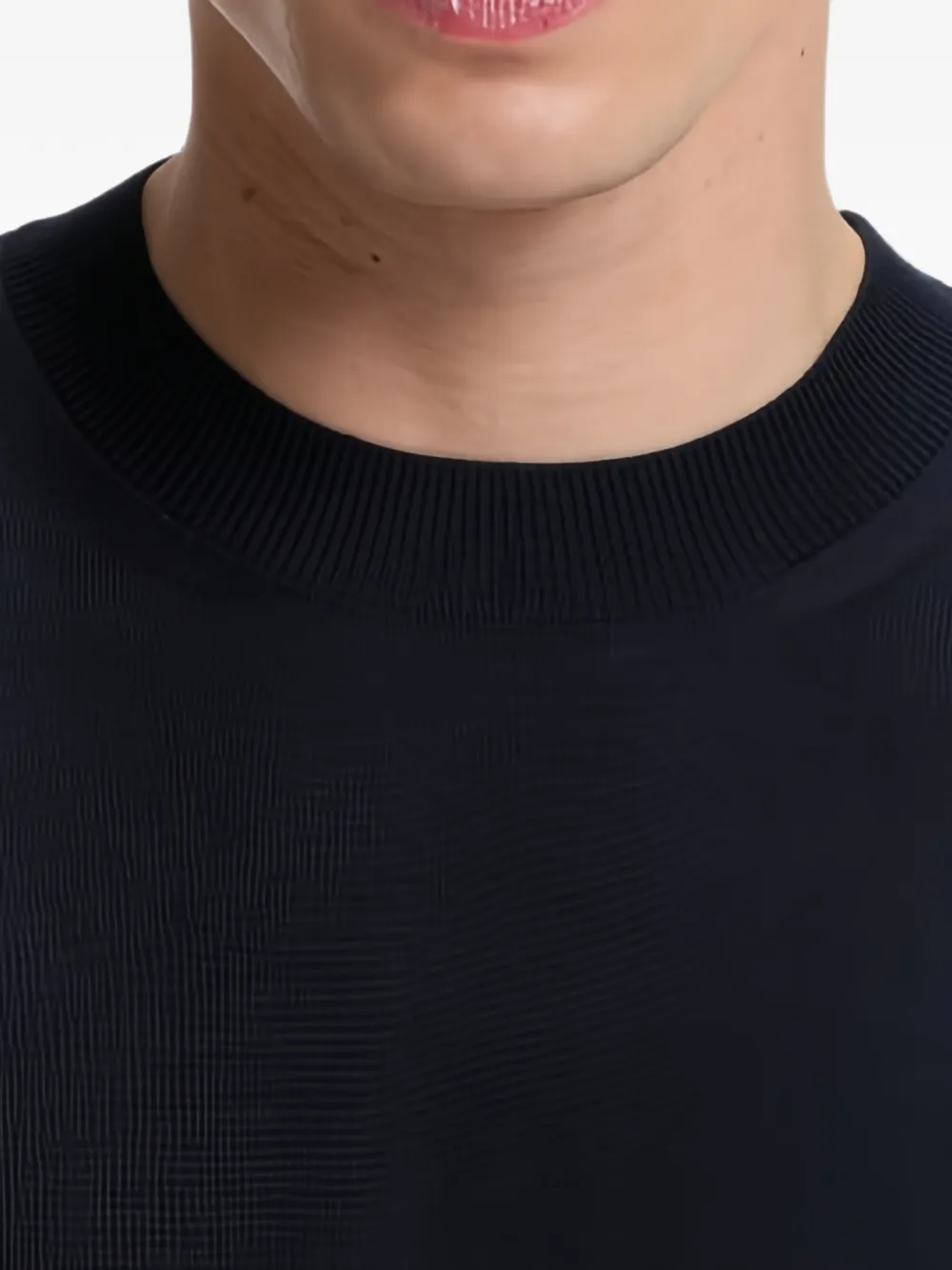 BOSS T-shirt van scheerwol Blauw