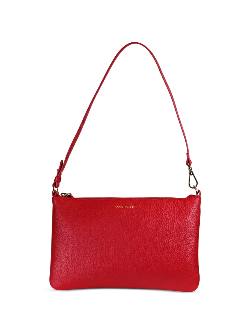 Coccinelle mini C-Easy pebbled-leather shoulder bag - Rosso
