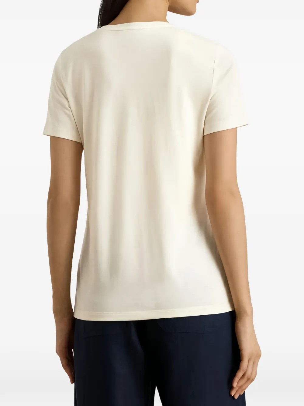 Lauren Ralph Lauren T-shirt met logoprint Beige