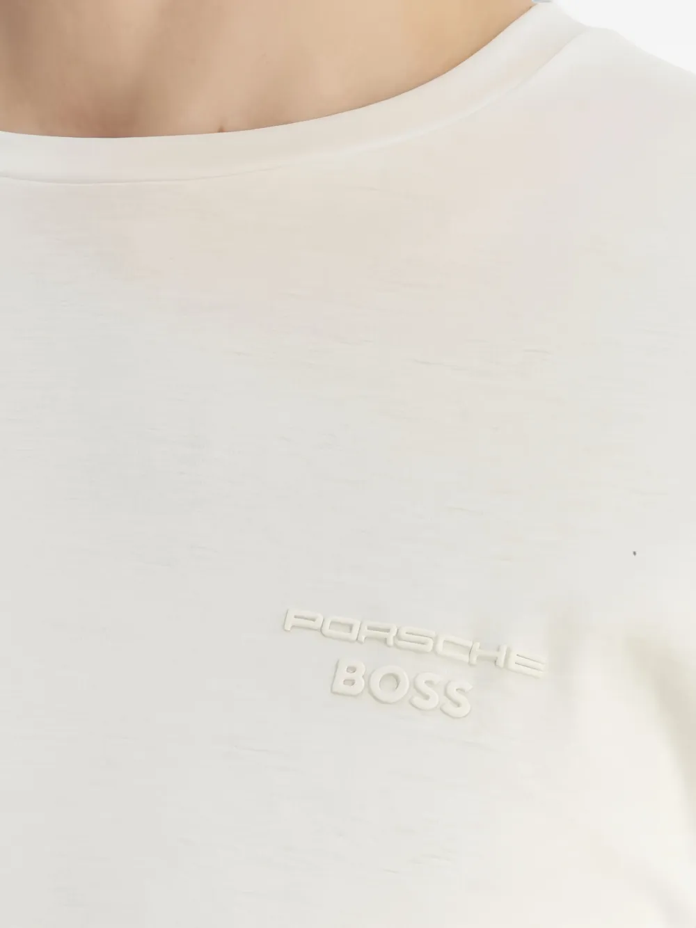BOSS T-shirt met logoprint Wit