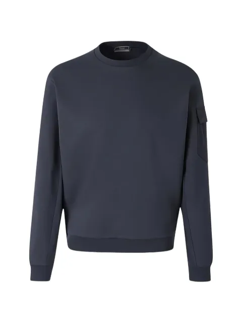 Herno flap-pocket crew-neck sweatshirt