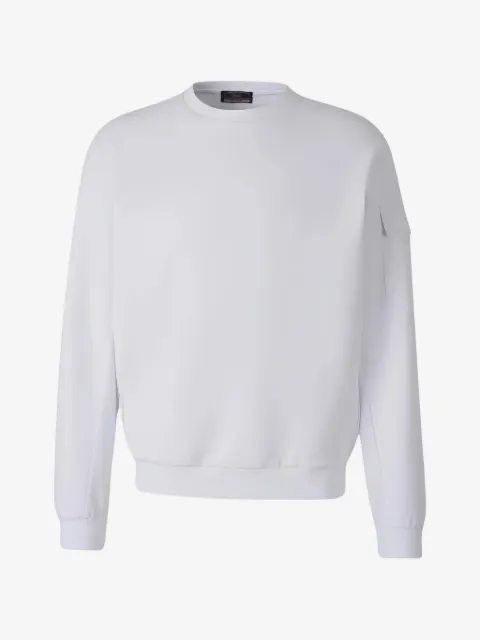 Herno Rundhals-Pullover mit Klappentasche