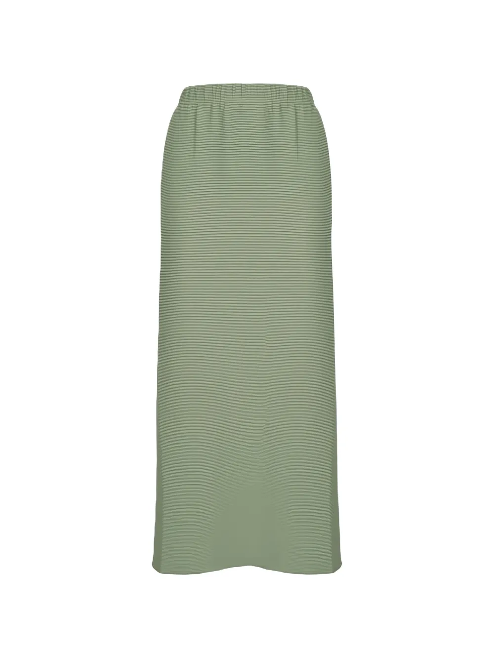 Max Mara pleated elasticated-waist midi skirt - Grün