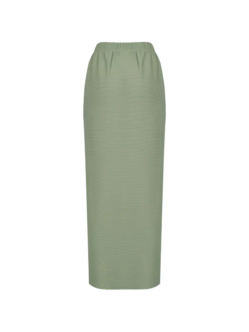 Max Mara Midi-rok met plooien en elastische taille Groen