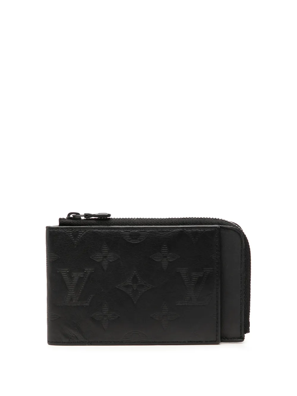 Louis Vuitton Pre-Owned 2021-2026 kleine Monogram Shadow Hybrid Portemonnaie - Schwarz