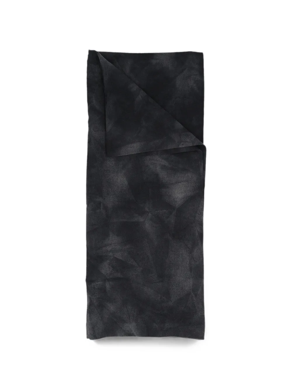 Pre-owned Romeo Gigli Tie-dye Scarf In Black