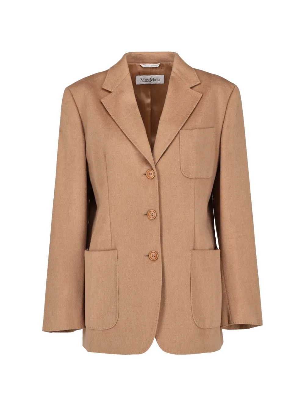 Max Mara notched-lapel patch-pocket jacket - Neutrals