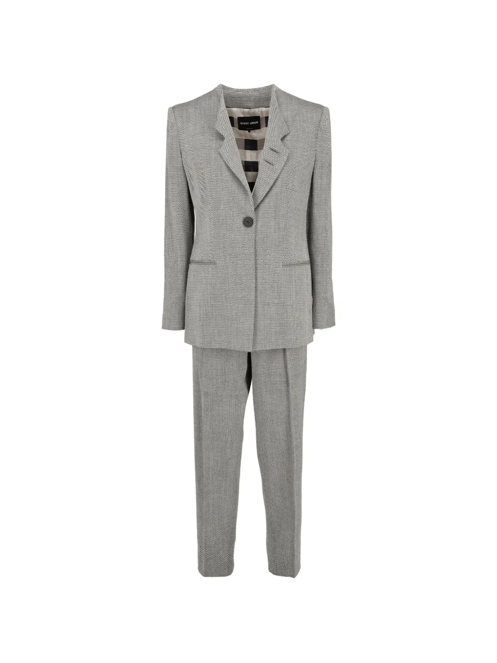 Giorgio Armani Pre-Owned herringbone-pattern suit - Grigio