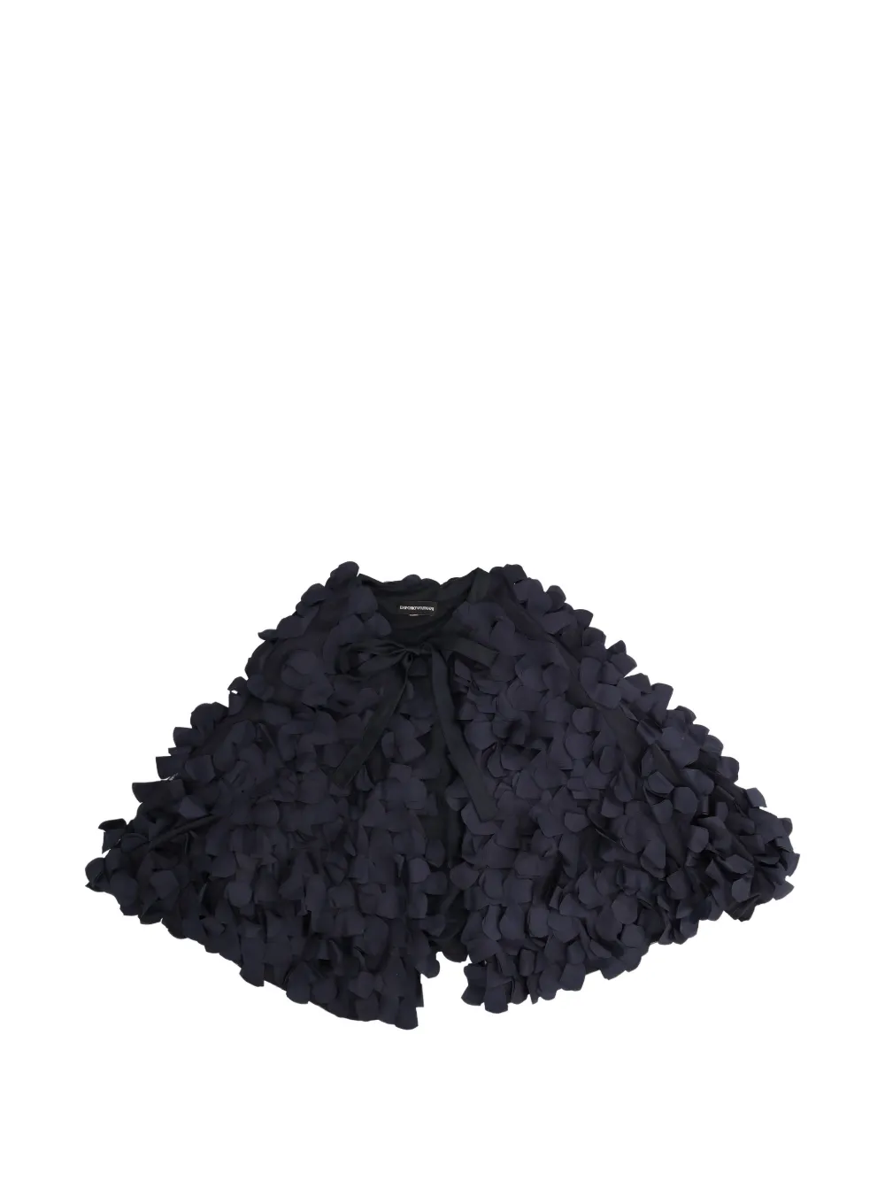 Emporio Armani Pre-Owned appliqué bow cape - Blue