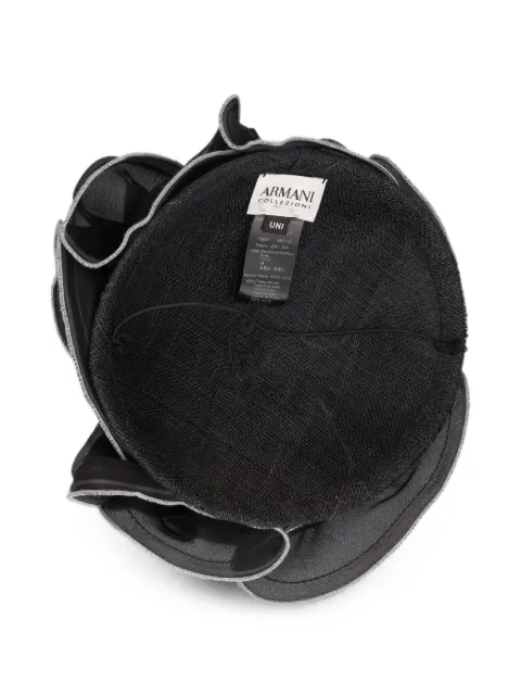 Giorgio Armani Pre-Owned Fascinator Hut aus Seidenstroh
