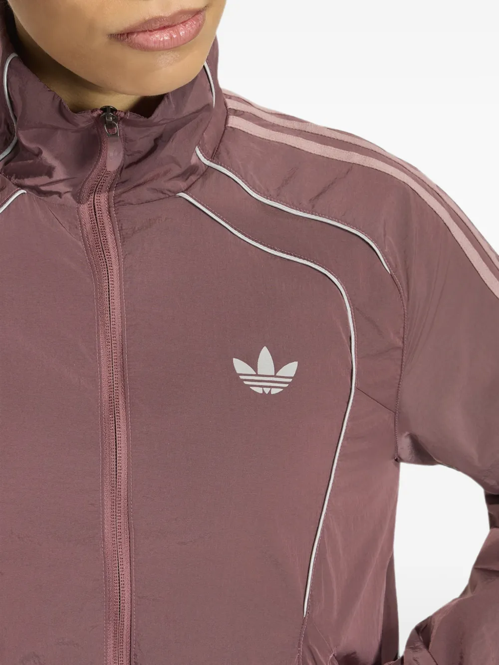 adidas Teamgeist logo-print jacket Paars
