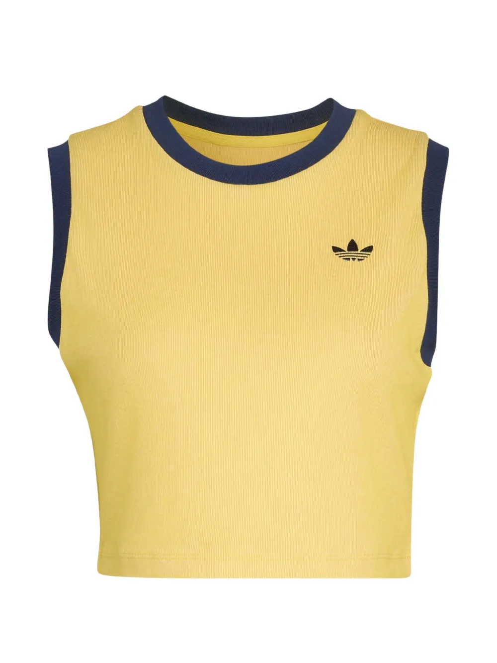 adidas logo-embroidered tank top - Giallo