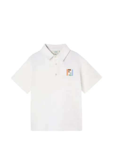 Fendi Kids FF-embroidery polo shirt