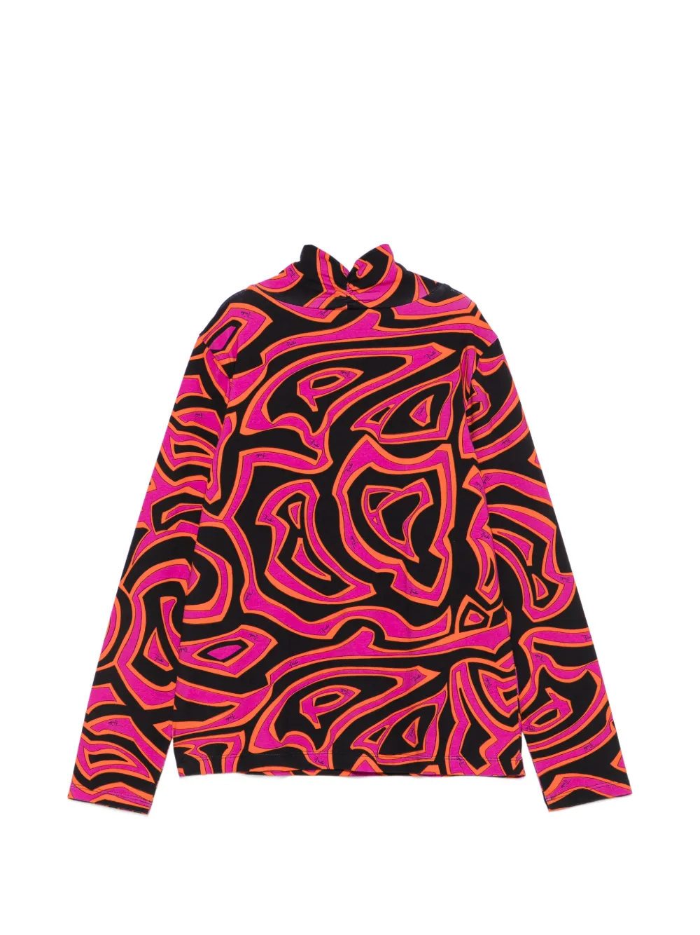 PUCCI Junior Top met lange mouwen en print Zwart