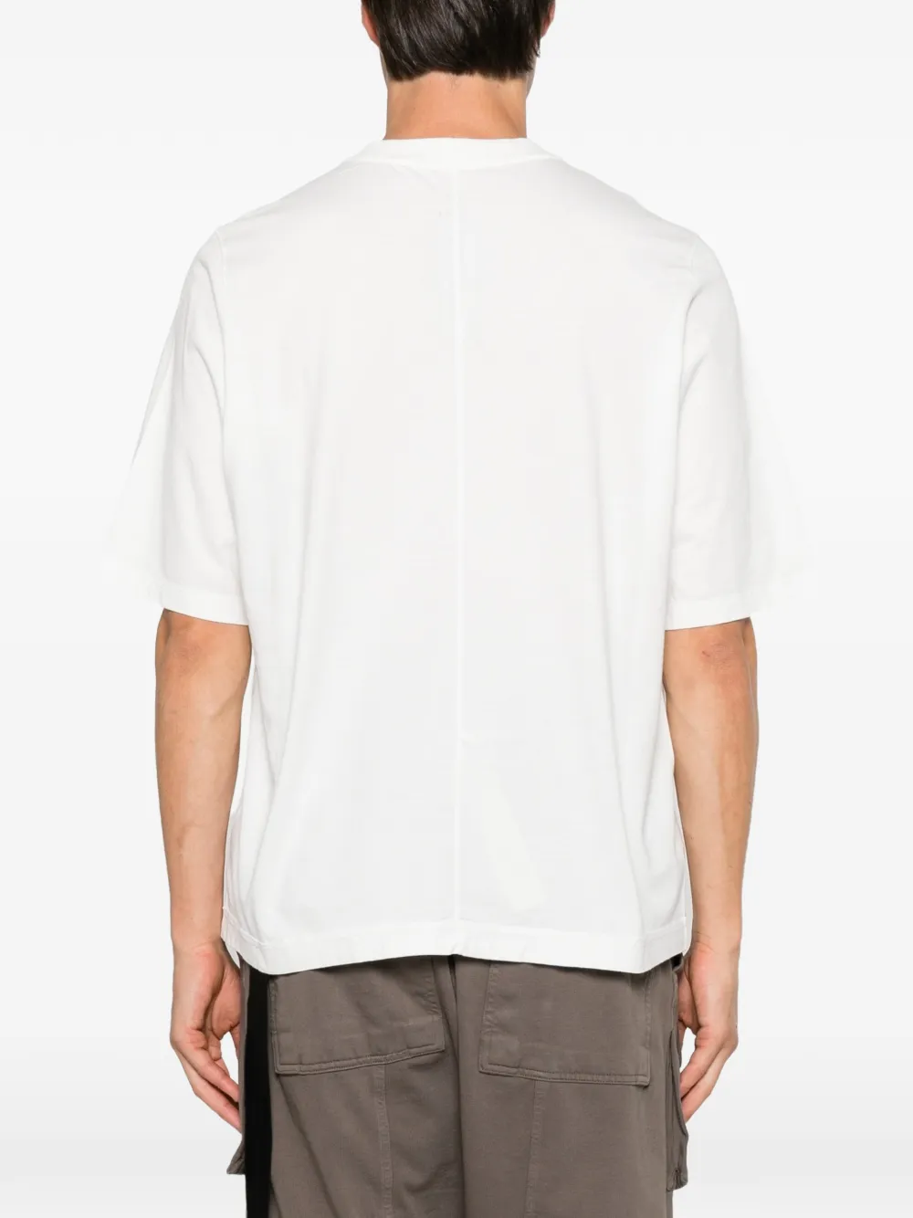 Rick Owens DRKSHDW T-shirt met afwerking Wit