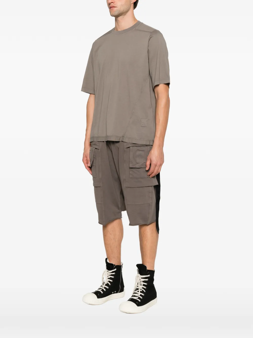 Rick Owens DRKSHDW Katoenen T-shirt met korte mouwen Grijs