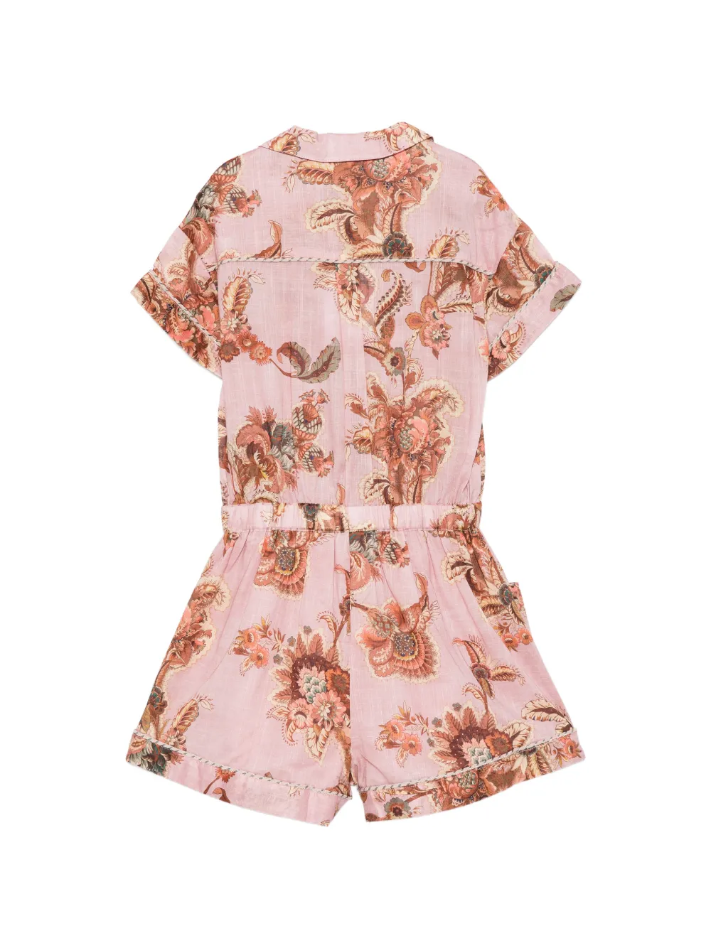 ZIMMERMANN Kids Aster playsuit met bloemenprint Roze