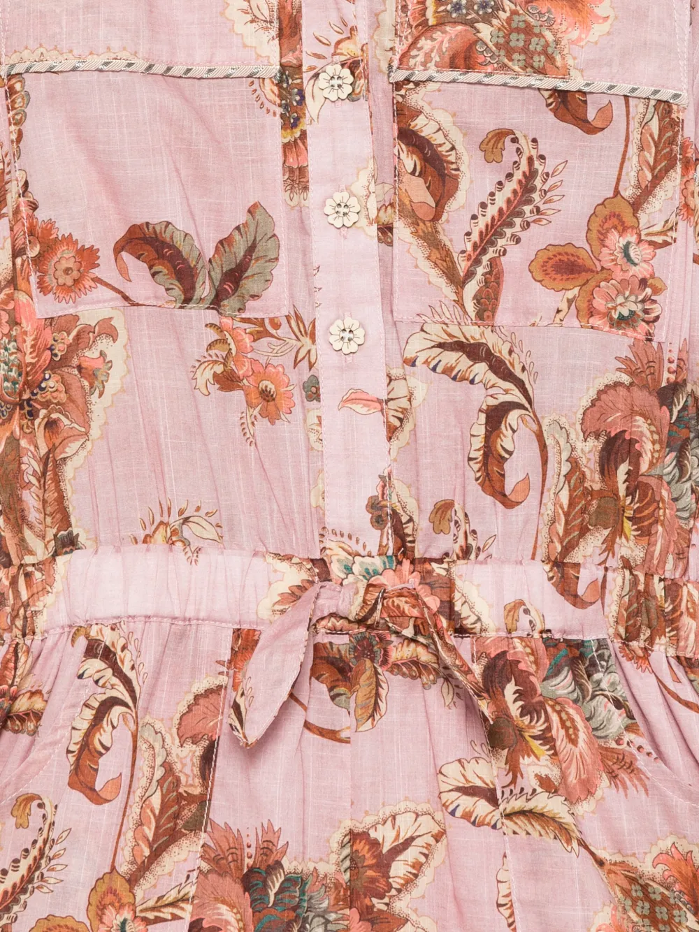 ZIMMERMANN Kids Aster playsuit met bloemenprint Roze