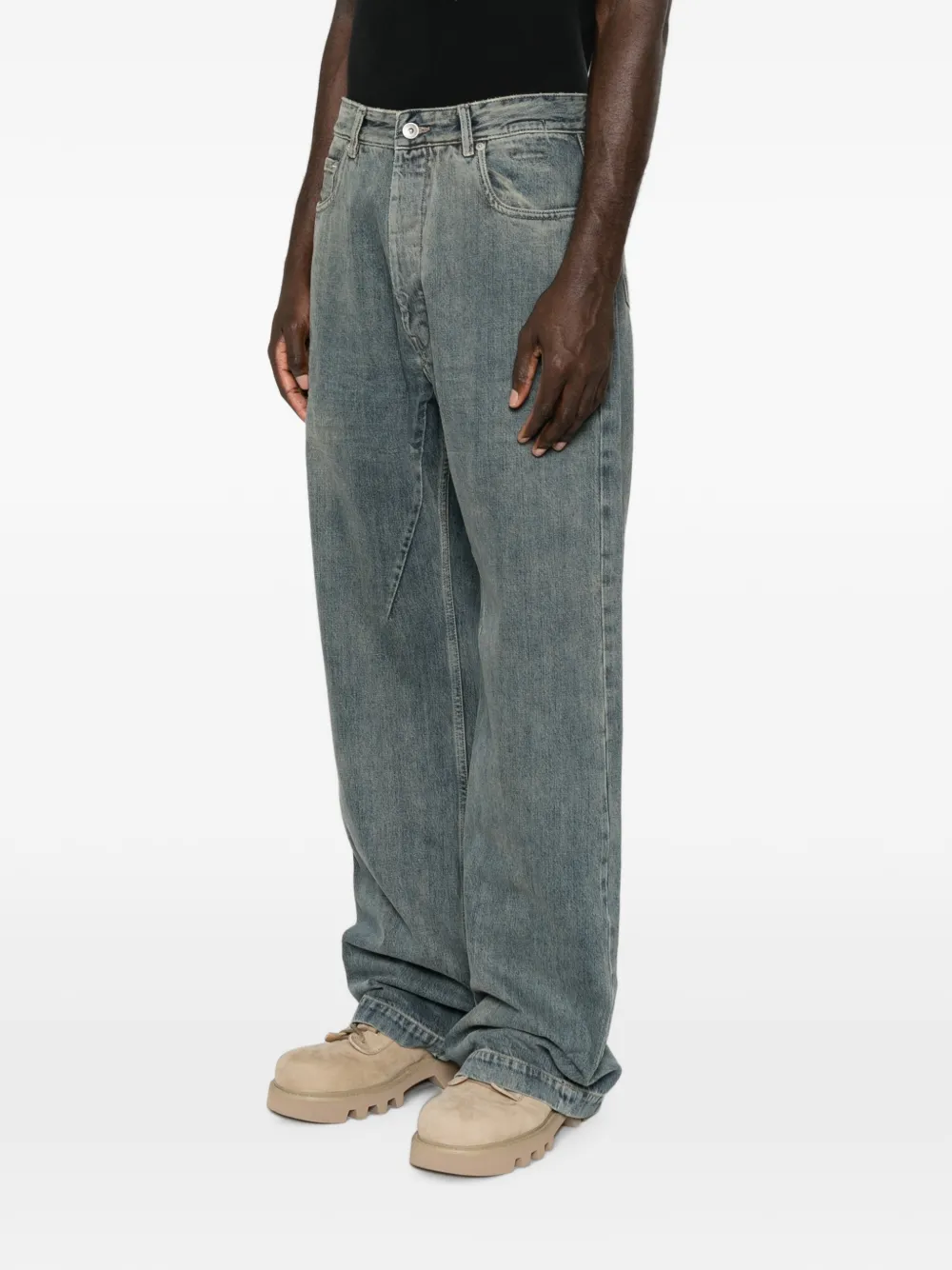 Rick Owens DRKSHDW Geth jeans met riemlussen Blauw