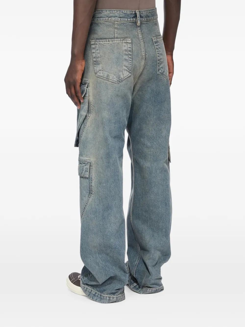 Rick Owens DRKSHDW Double cargo jeans Blauw