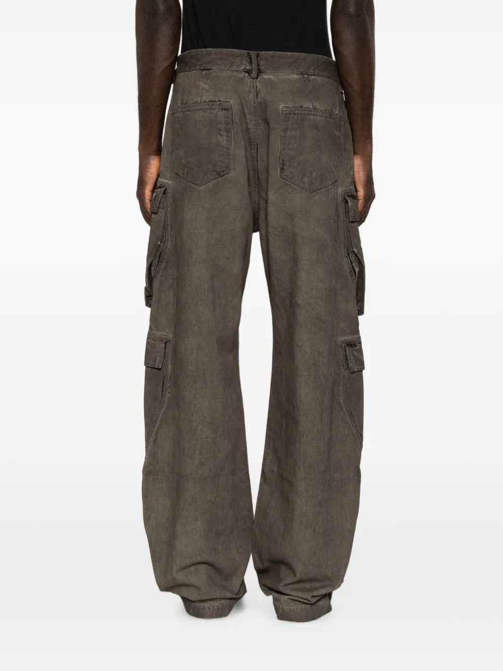 Rick Owens DRKSHDW Jeans met vervaagd effect en riemlus Grijs