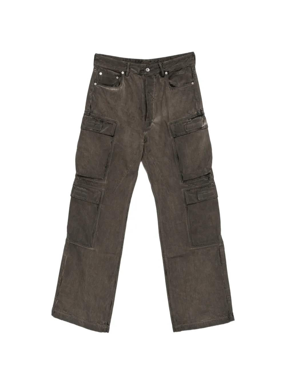 Rick Owens DRKSHDW belt-loop faded-effect jeans - Grau