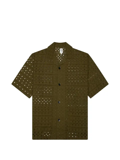 SOUTH2 WEST8 Cabana eyelet-embroidered shirt