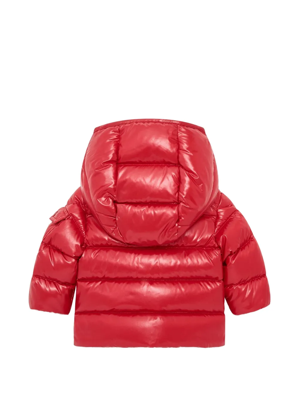 Moncler Enfant Maya donsjack met capuchon Rood