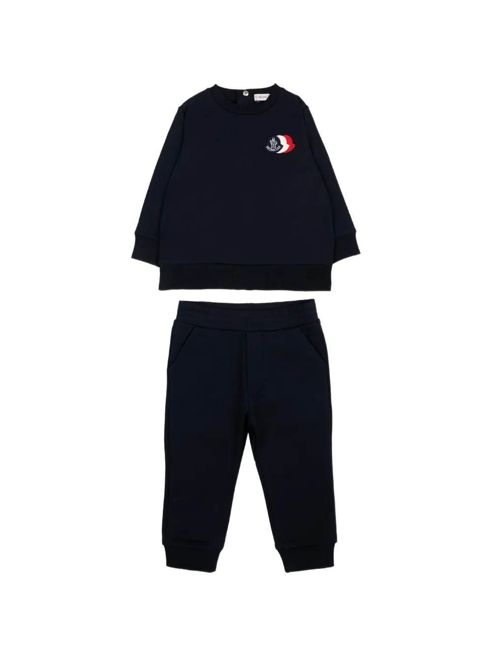 Moncler Enfant Trainingspak met logopatch Blauw