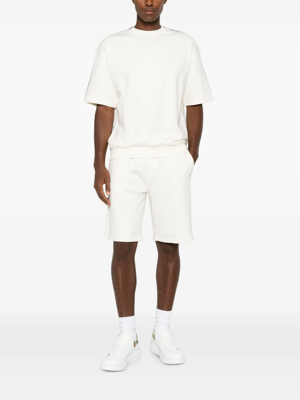 Karl Lagerfeld Trui met geborduurd logo en geribbelde afwerking Beige