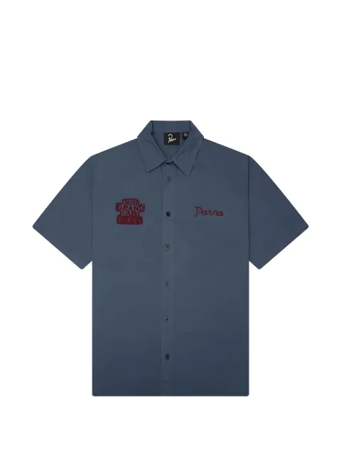 BY PARRA The end books embroidered short-sleeve shirt