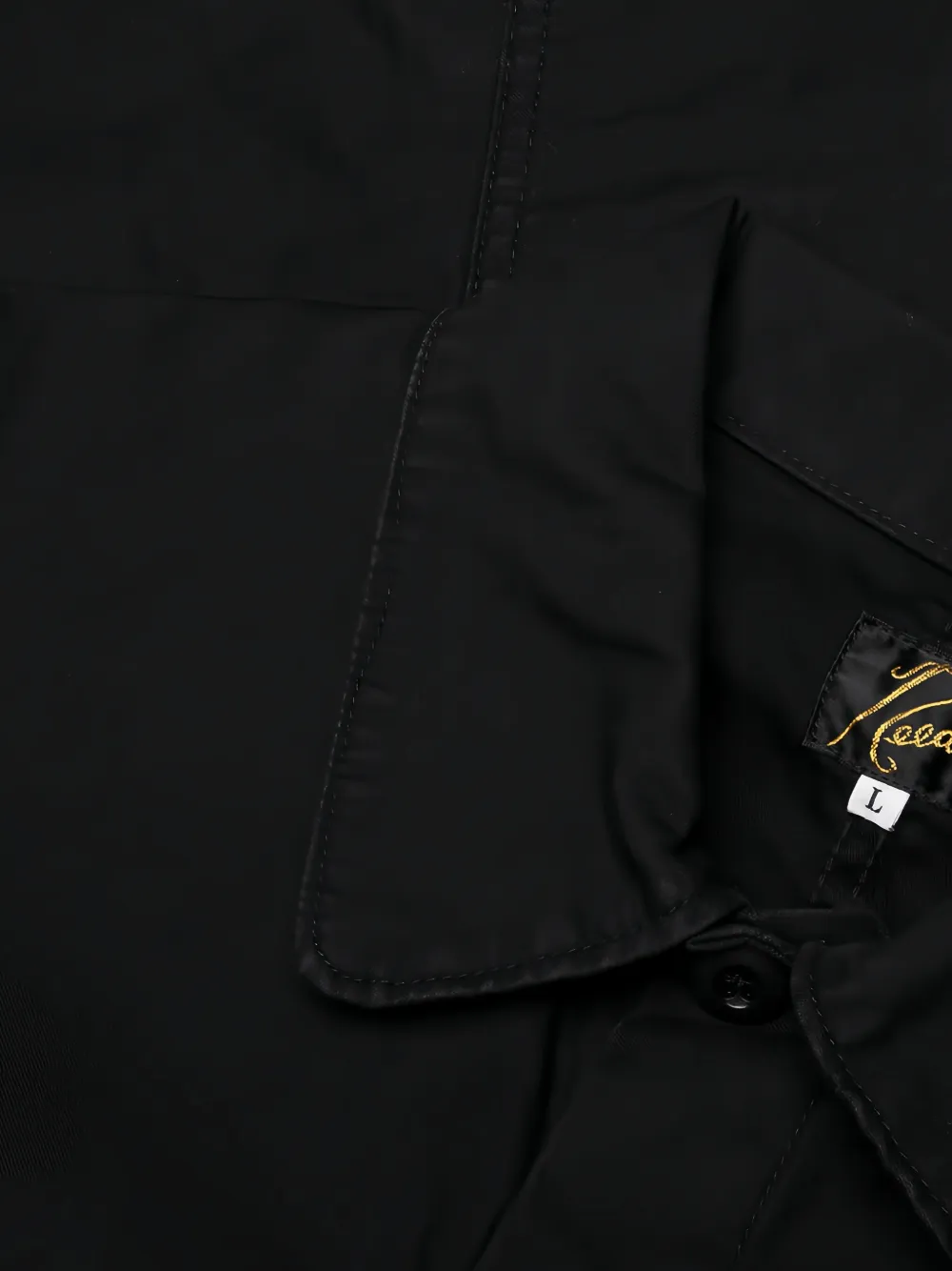 Needles Reversed Sateen Coverall shirtjack Zwart