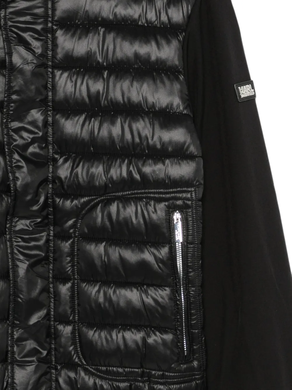 Karl Lagerfeld Jack met gewatteerd vlak Zwart
