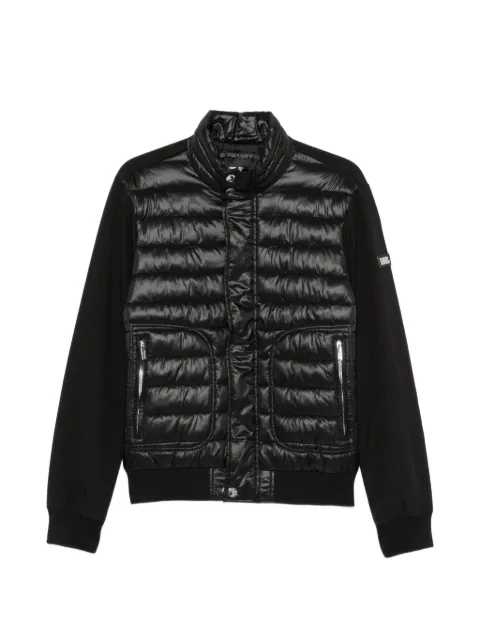Karl Lagerfeld quilted-panel zip-up jacket