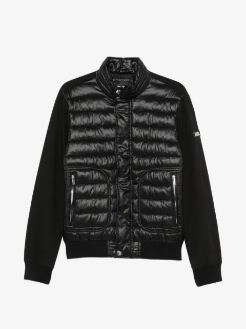 Karl Lagerfeld quilted-panel zip-up jacket