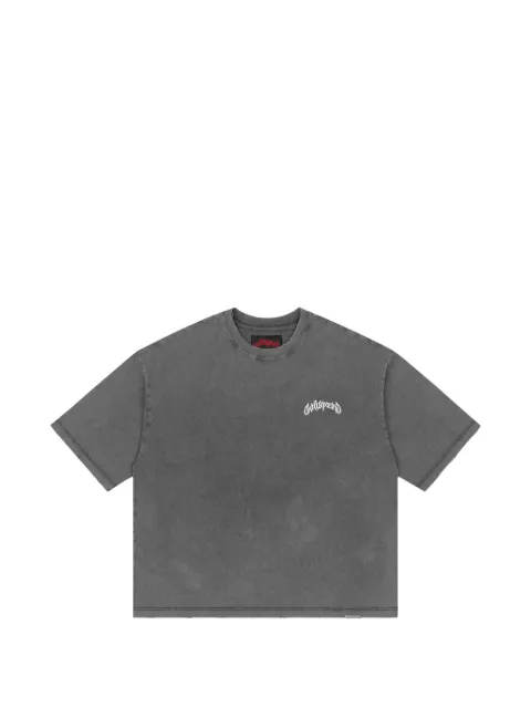 GODSPEED acid-wash logo-print T-shirt